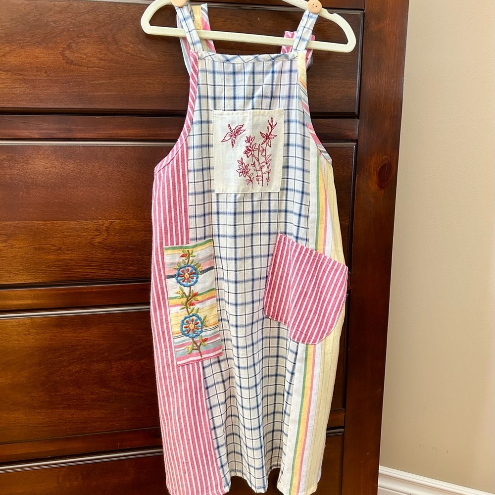 Colorful Embroidered Kids Apron